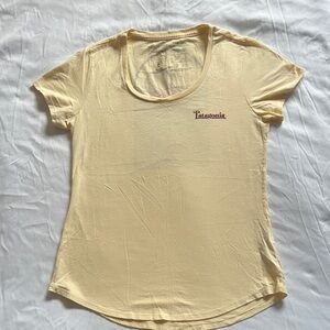 Patagonia Women's Light Yellow Short Sleeve Tee